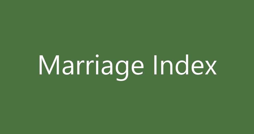 Marriage Index